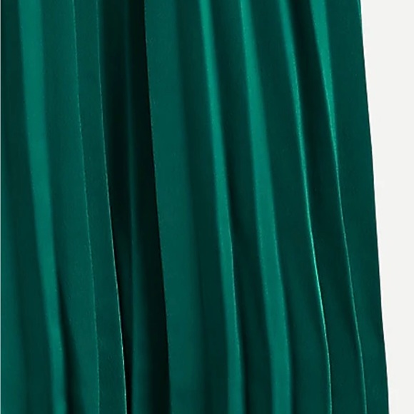 J. Crew NWT | Pleated MIDI Skirt Academic Green | 16 - Picture 13 of 15